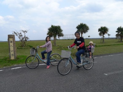 家族で自転車